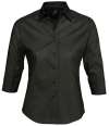 17010 Effect SOL'S Ladies Effect 3/4 Sleeve Fitted Shirt Black colour image